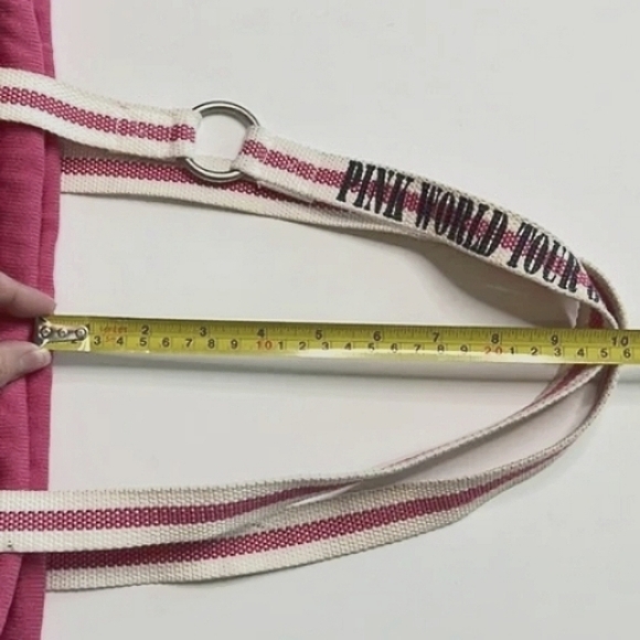 VICTORIA'S SECRET PINK THE PINKS ROCK N ROLL '86 TOUR TOTE BAG, RETIRED - Picture 7 of 7